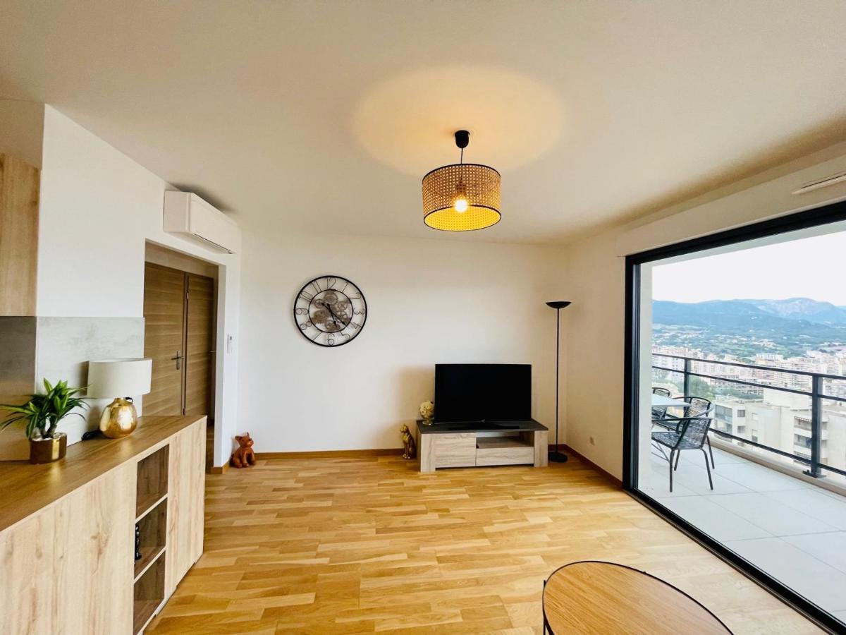 Ajaccio T2 Grand Standing Neuf Vue Centre-ville & Plages *